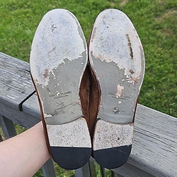 Manolo Blahnik men's suede loafers Size 9 - Picture 7 of 8